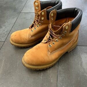 Men's Work Boots - Durable Leather Lace-Up